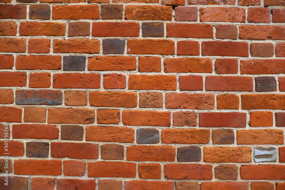 Obraz premium red brick wall background