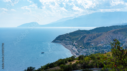 Ayu-Dag mountain in Gurzuf  Crimea  Travel during Summer