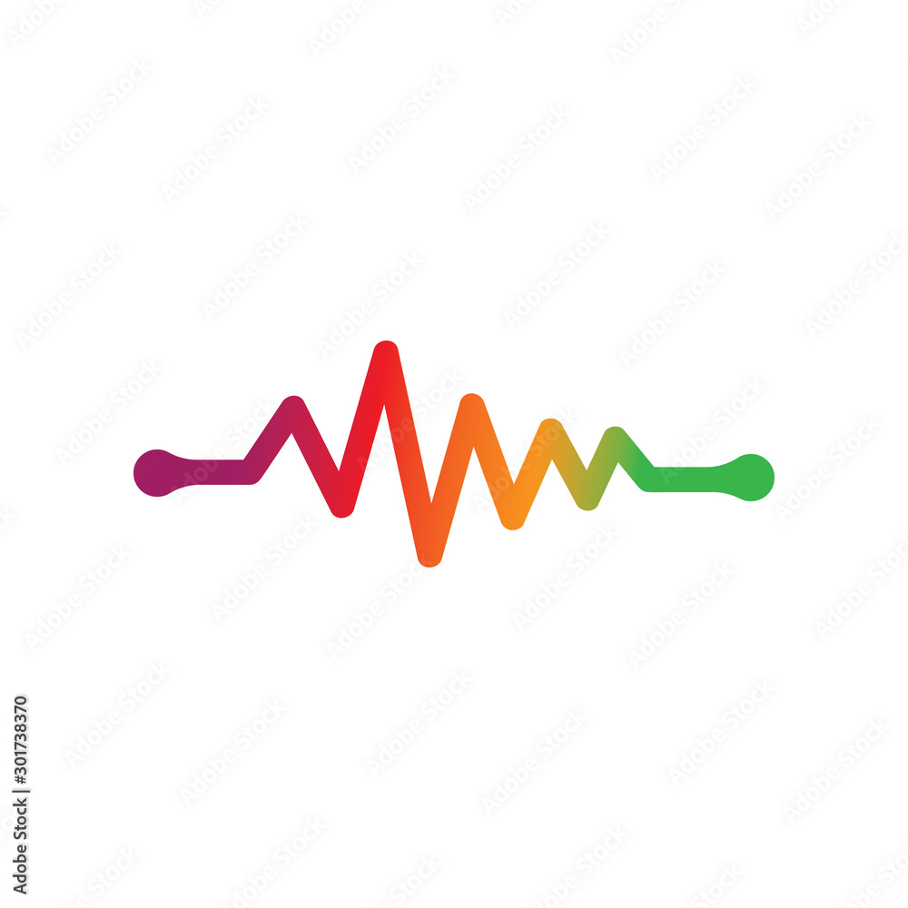 SOUND WAVE LOGO TEMPLATE VECTOR ICON ILLUSTRATION SOUND WAVE LOGO TEMPLATE VECTOR ICON ILLUSTRATION