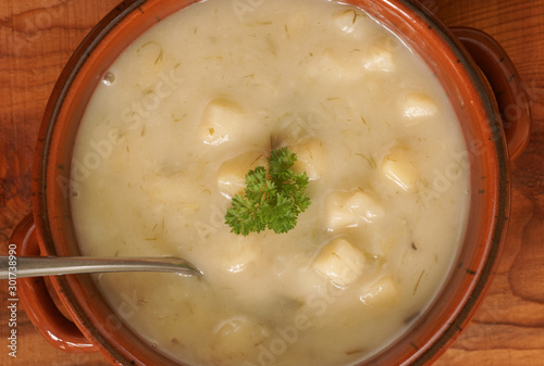 Photography Leek and Potato Soup