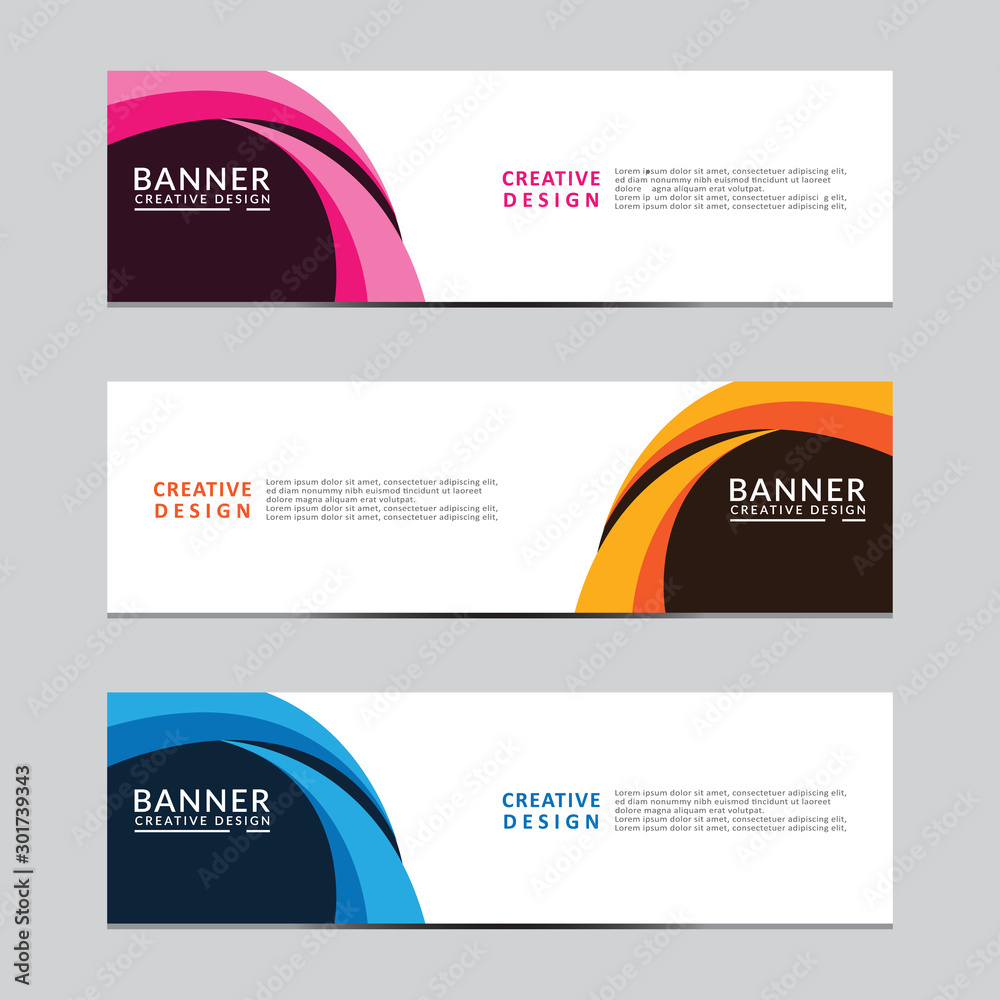 Fototapeta premium Vector abstract geometric design banner web template. Modern design. Vector illustration