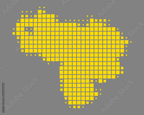 Karte von Venezuela