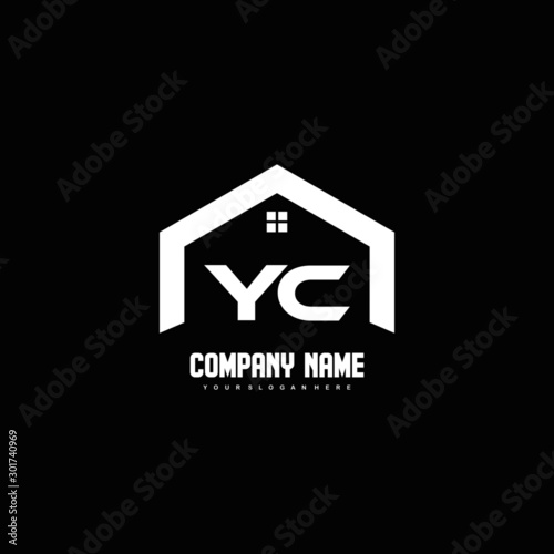 Initial Letters YC Logo design vector for construction, home, real estate, building, property. photo