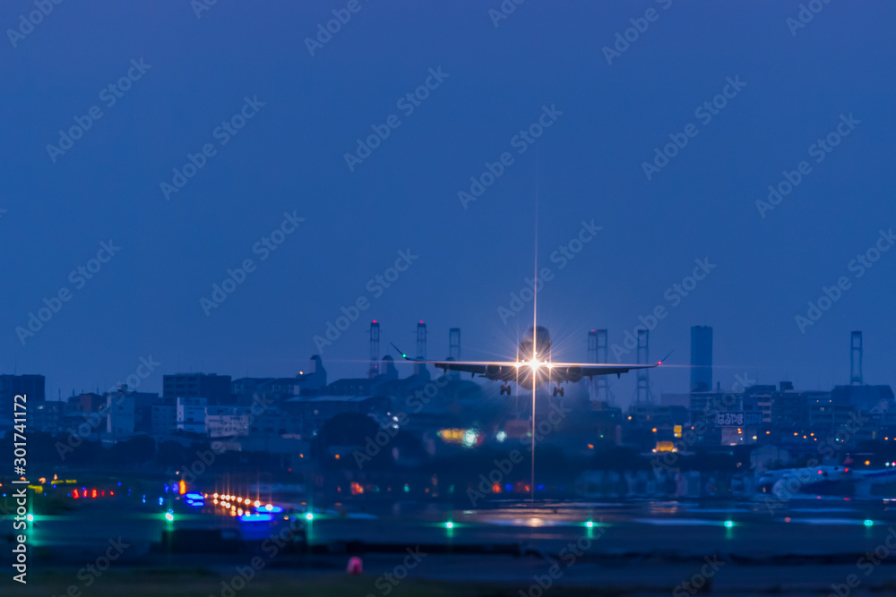 Fototapeta premium 夜間飛行