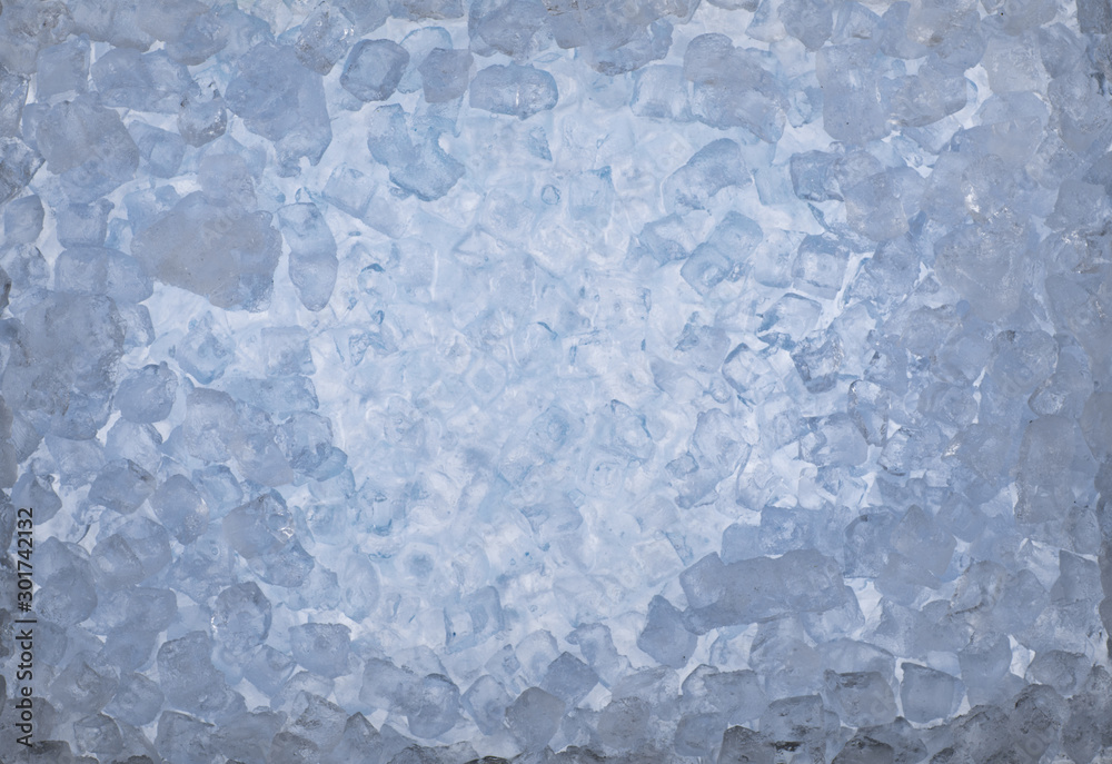 Obraz premium frozen ice frame made of ice cubes