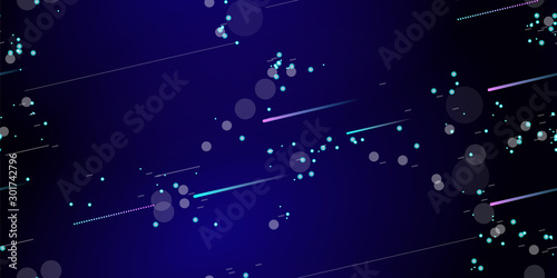 Fast Effect. Motion Neon. Seamless Pattern. Glitch