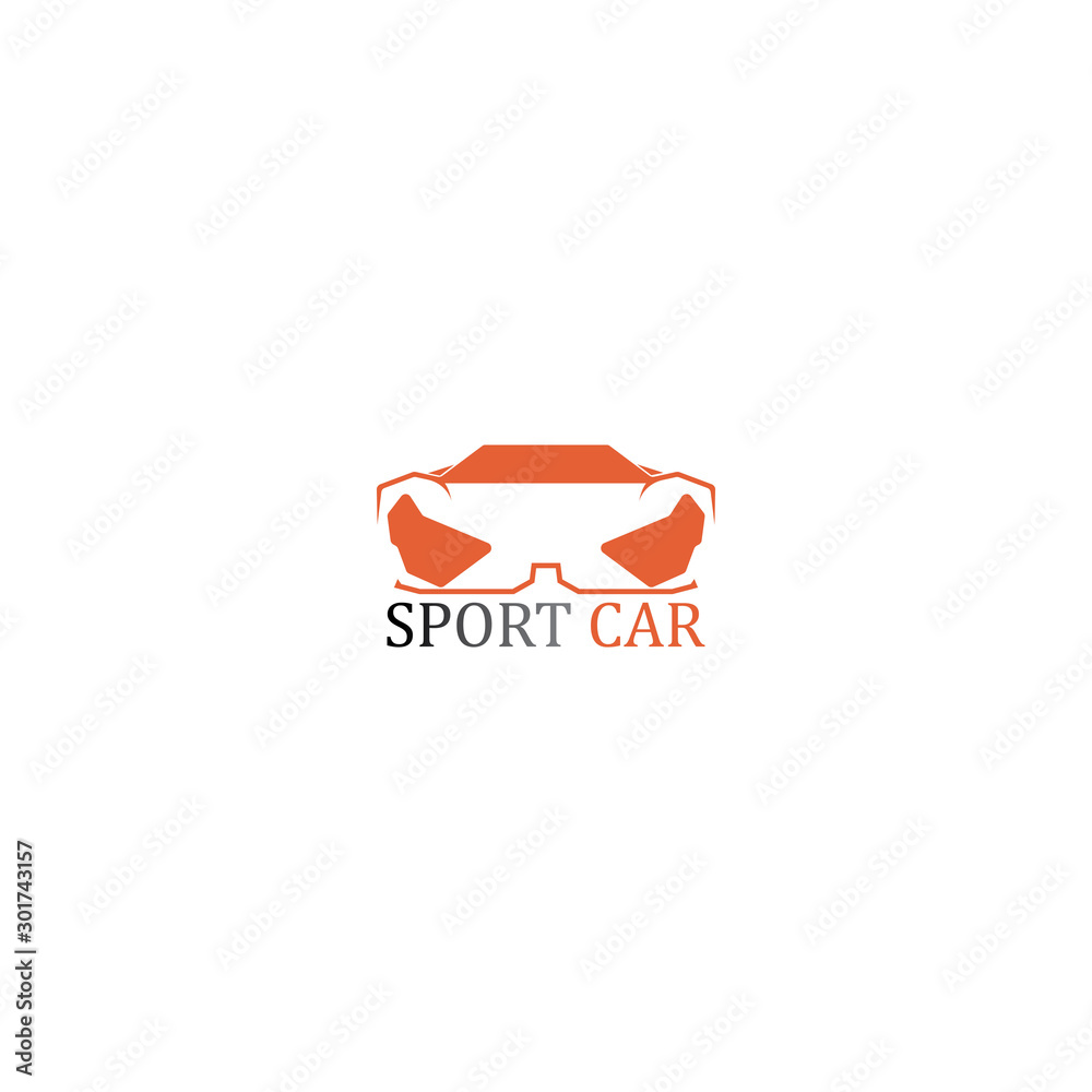SPORT Car silhouette logo Vector template icons app SPORT Car silhouette logo Vector template icons app