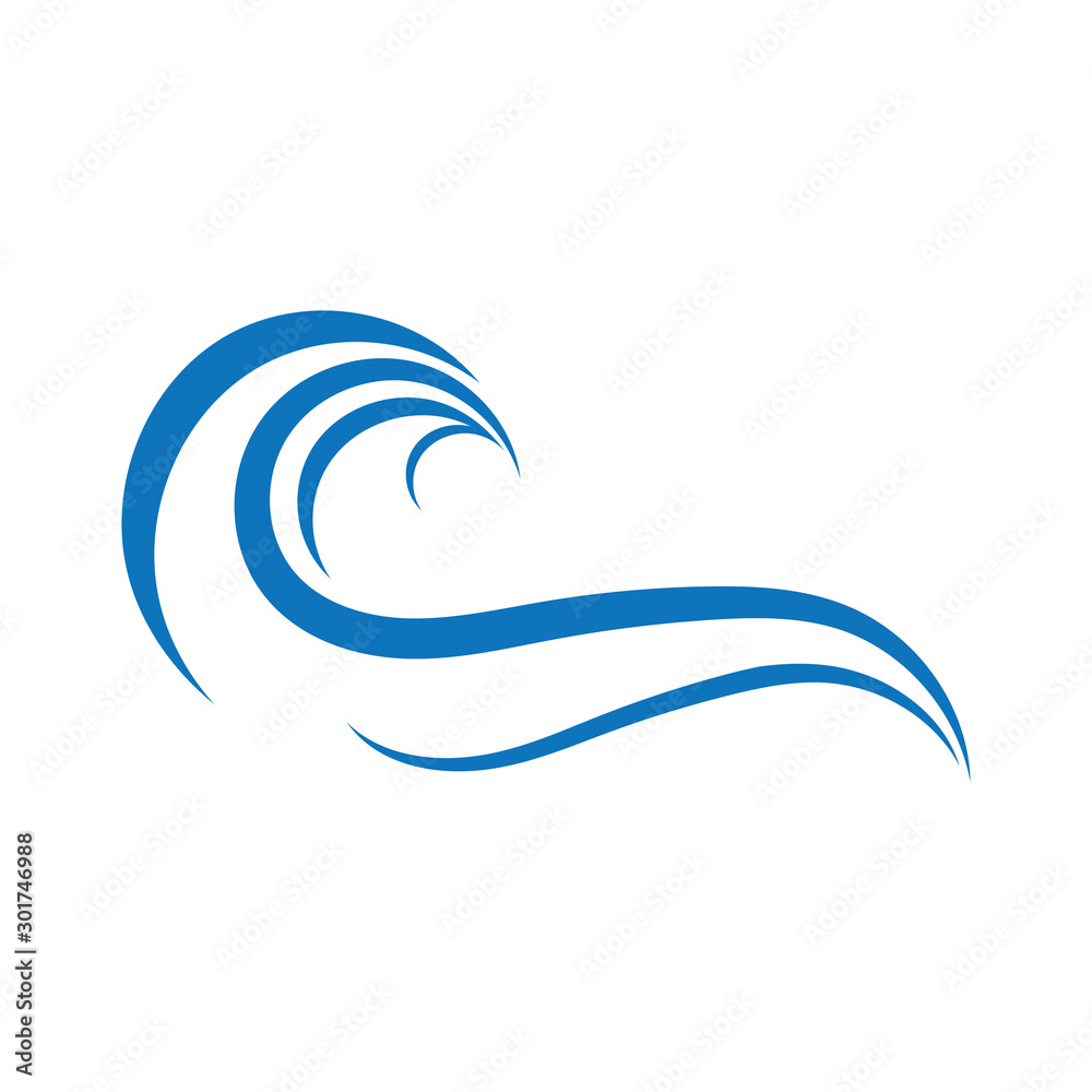 Water Wave symbol and icon Logo Template vector Water Wave symbol and icon Logo Template vector