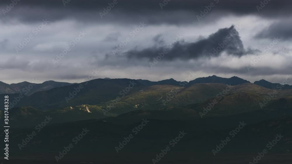 Storm clouds over mountain range 4K timelapse Storm clouds over mountain range 4K timelapse