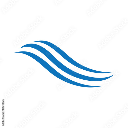 Free Download Water Wave symbol and icon Logo Template vector - GFXLoad