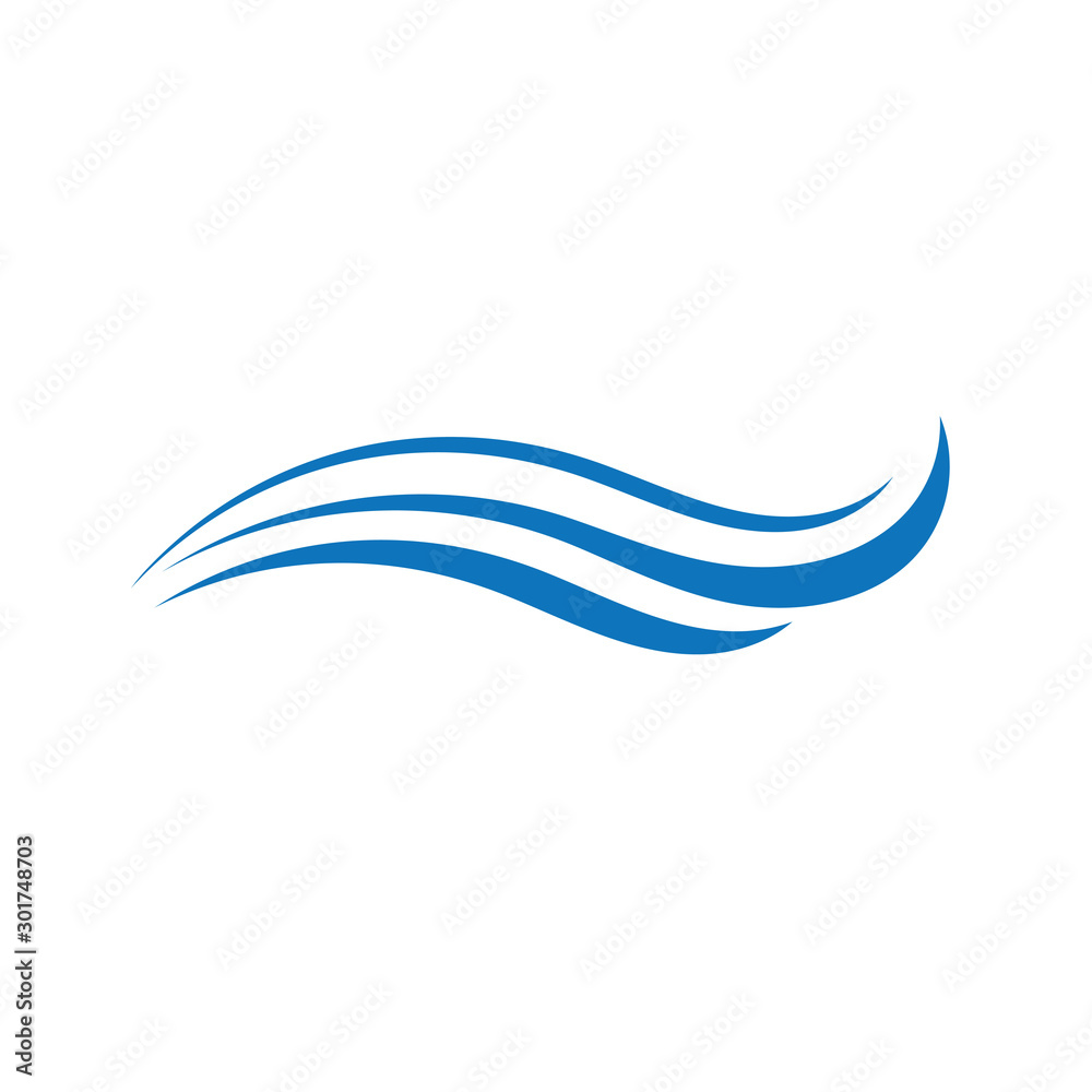 Water Wave symbol and icon Logo Template vector Water Wave symbol and icon Logo Template vector