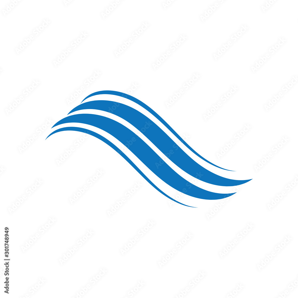 Water Wave symbol and icon Logo Template vector Water Wave symbol and icon Logo Template vector