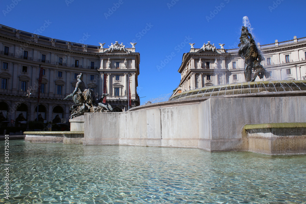 Naklejka premium Piazza della Repubblica, Rome