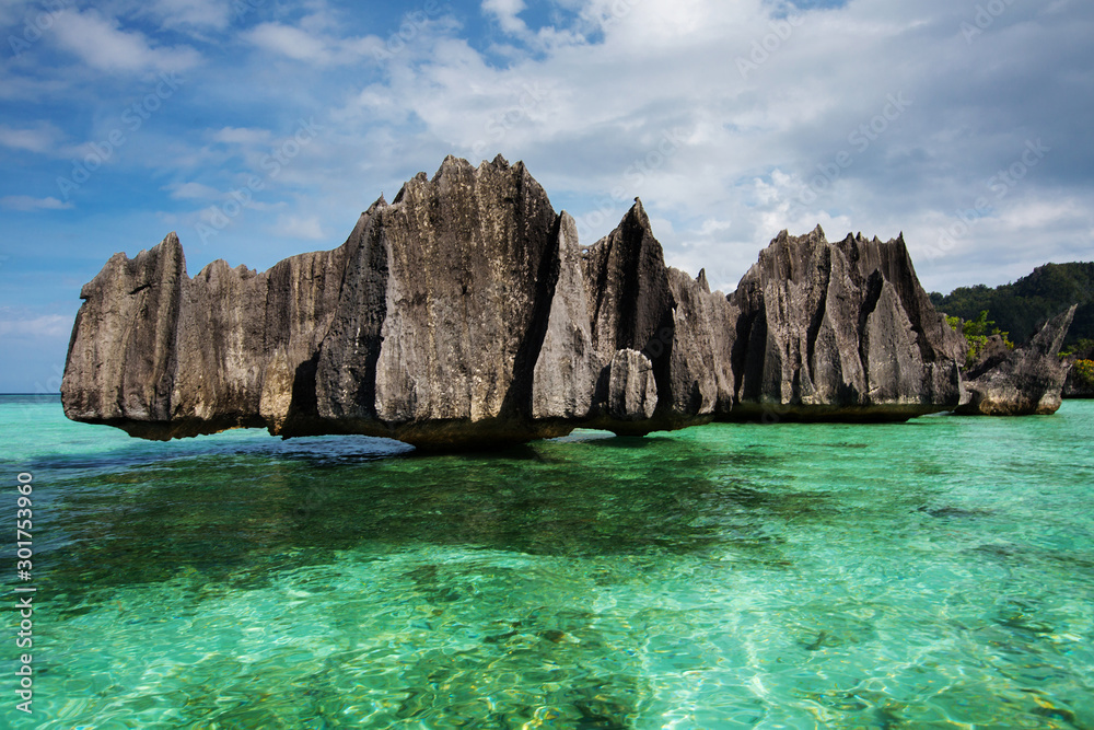 Namlol rock formation, Misool, Raja Ampat South, Papua, Indonesia