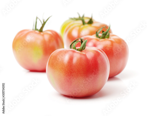 fresh tomato isolated on white background