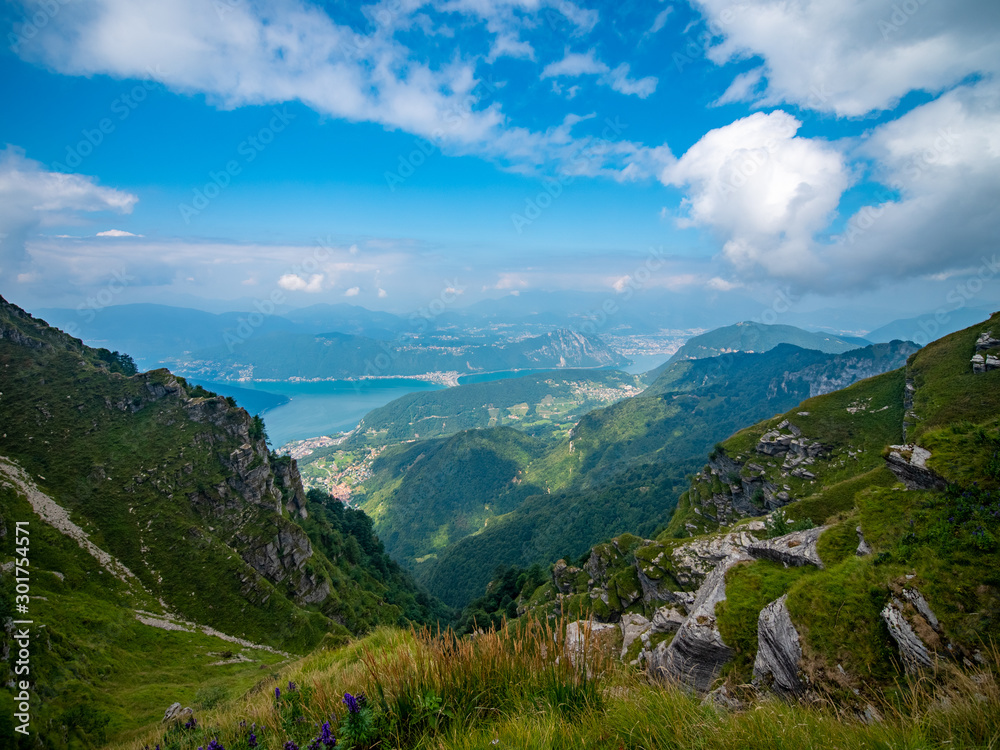 Obraz premium Panorama Monte Generoso