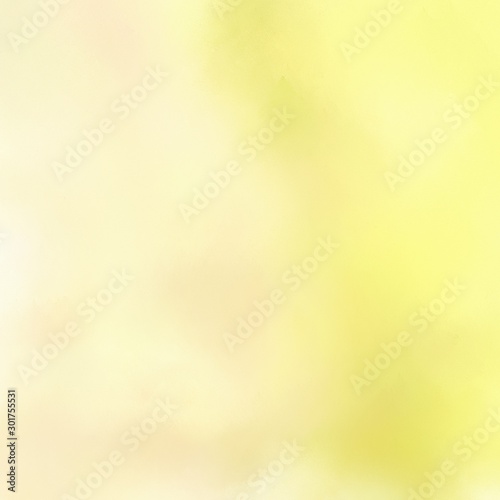 square graphic format abstract diffuse painted background with blanched almond, khaki and pastel yellow color. can be used as texture, background element or wallpaper