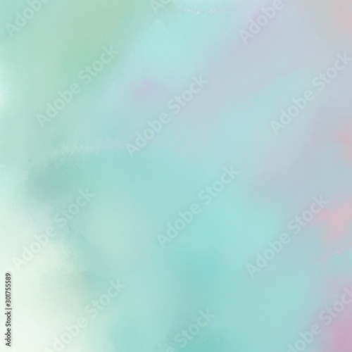 square graphic format pastel blue, honeydew and light gray color painted background. diffuse painting can be used as texture, background element or wallpaper