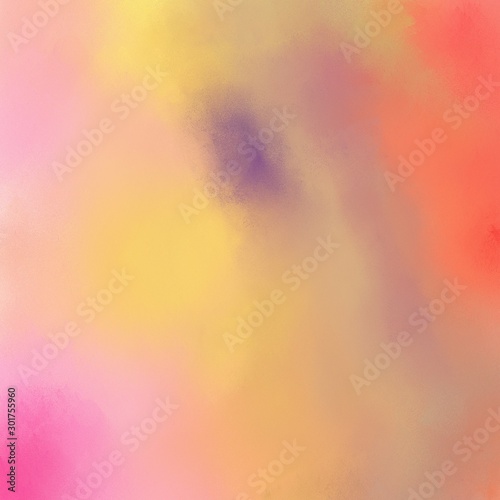 quadratic graphic format abstract dark salmon, burly wood and light pink colored diffuse painted background. can be used as texture, background element or wallpaper