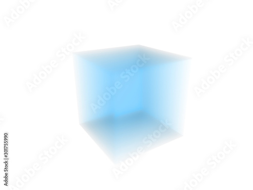 3d illustration of aerogel material isolated on white