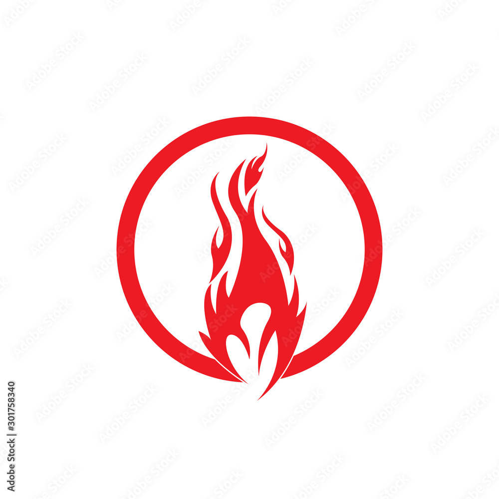 Fire flame vector illustration design template Fire flame vector illustration design template