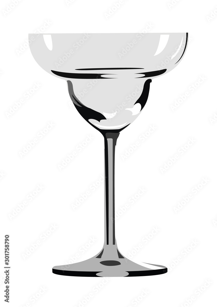 margarita glass realistic vector illustration isolated