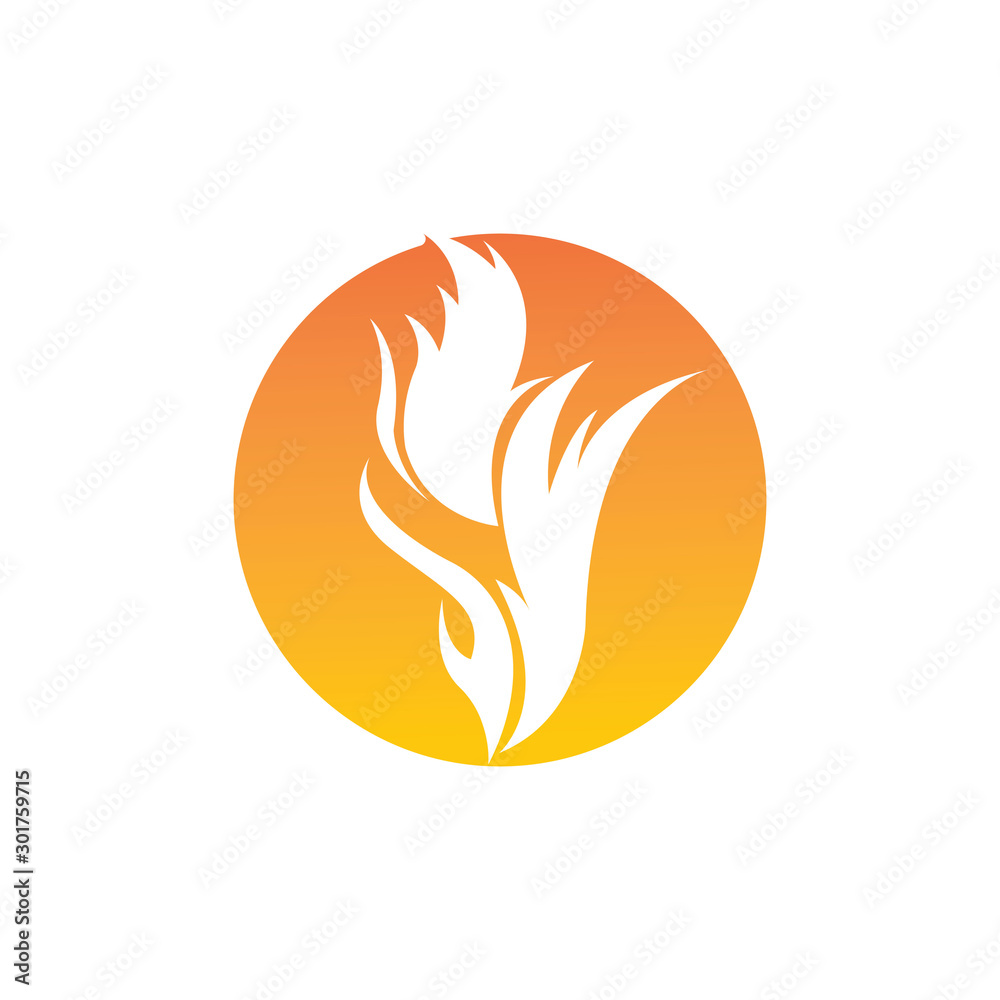 Fire flame vector illustration design template Fire flame vector illustration design template