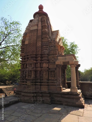 Devi Jagdambi Temple, dedicated to Parvati, Western Temples of Khajuraho. Unesco World Heritage Site. Popular amongst tourists all over the world photo