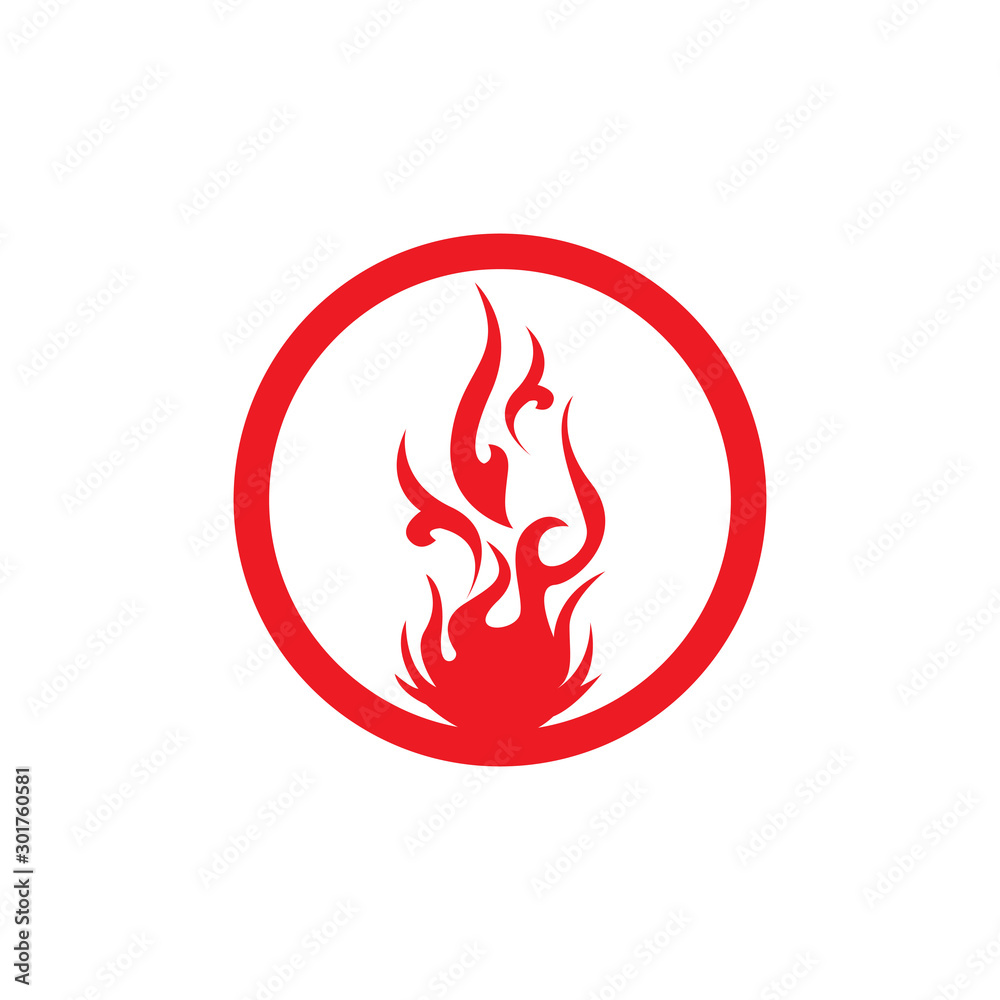 Fire flame vector illustration design template Fire flame vector illustration design template