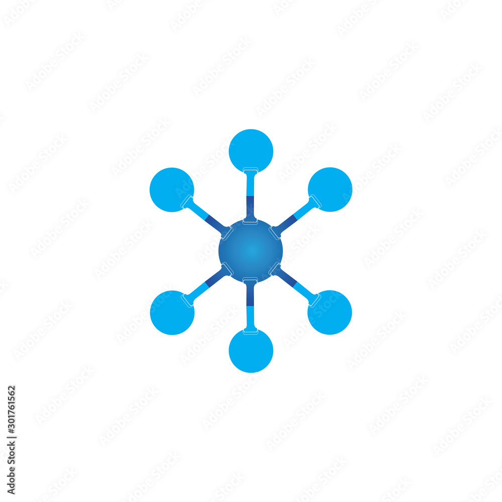 Molecule vector illustration design Molecule vector illustration design