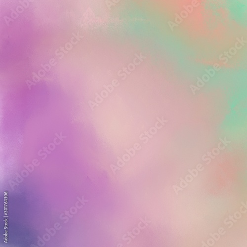 square graphic format broadly painted texture background with pastel purple, silver and antique fuchsia color. can be used as texture, background element or wallpaper