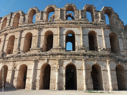 The amphitheatre in Tunisia