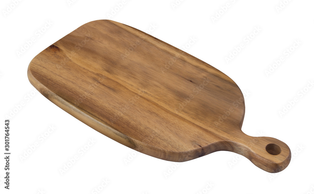 Wooden kitchen board isolated on white Wooden kitchen board isolated on white