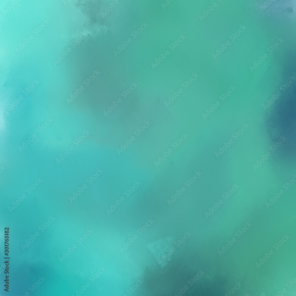 square graphic format abstract diffuse texture background with cadet blue, medium turquoise and teal blue color. can be used as texture, background element or wallpaper