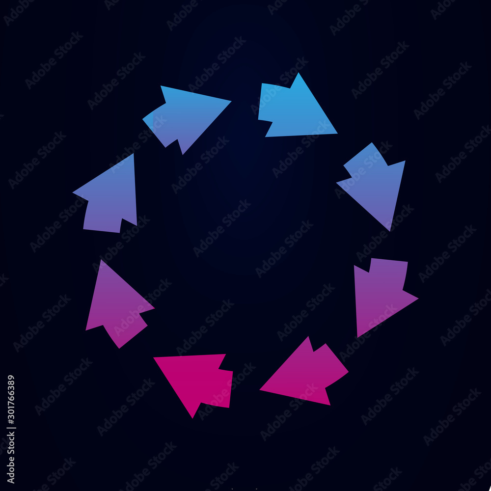 Arrow nolan icon. Simple glyph, flat vector of arrows icons for ui and ux, website or mobile application Arrow nolan icon. Simple glyph, flat vector of arrows icons for ui and ux, website or mobile application