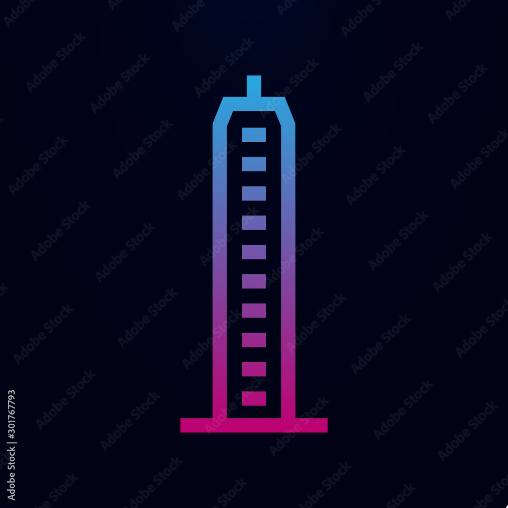 Skyscraper, building nolan icon. Simple thin line, outline vector of building icons for ui and ux, website or mobile application Skyscraper, building nolan icon. Simple thin line, outline vector of building icons for ui and ux, website or mobile application