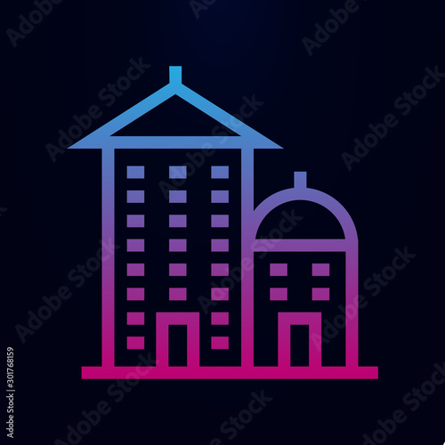 Building nolan icon. Simple thin line, outline vector of building icons for ui and ux, website or mobile application