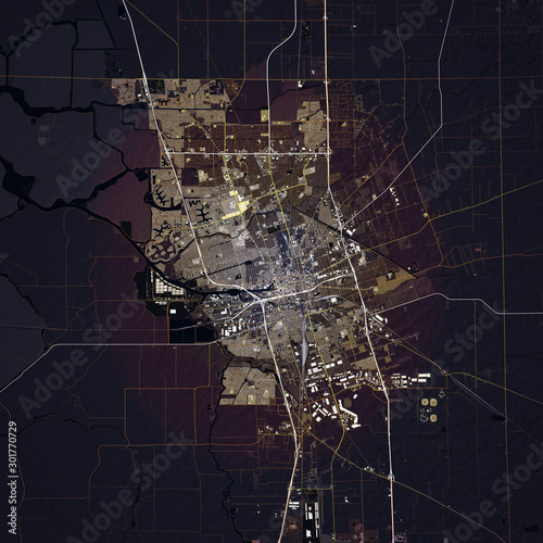 Map Stockton city. California. USA photo