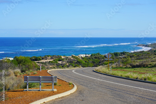 Landscape view of Horrocks Beach on the Coral Coast in Western Australia
