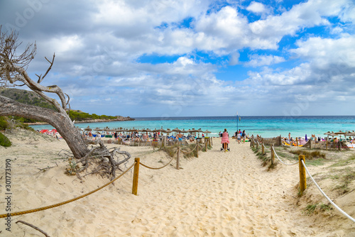 Stand Cala Agulla auf der Insel Mallorca photo