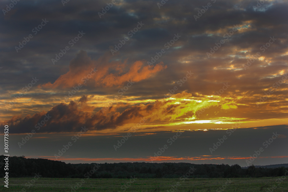 Obraz premium sunset in the mountains