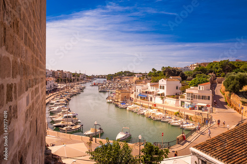 Hafen von Ciutadella auf der Insel Menorca in Spanien photo
