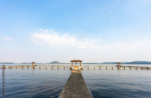 Landscape  of  Wuhan East Lake of Hubei province.East Lake Scenic Area of Wuha photo