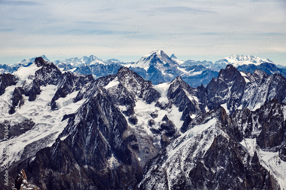 Fototapeta premium Alpine mountain landscape. France.
