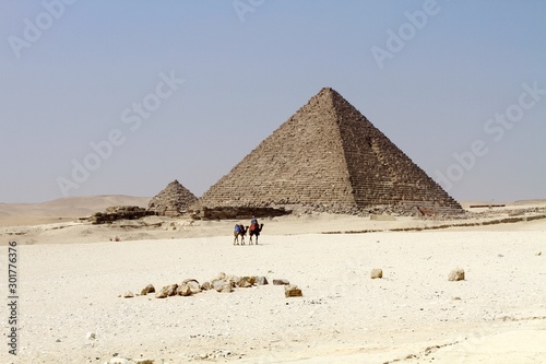 the pyramids of giza  Cairo  Egypt 