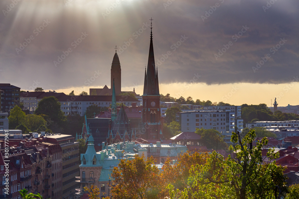 Fototapeta premium Gothenburg. Aerial view of the city.