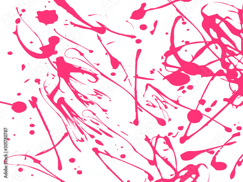 Abstract pink paint splash background. pink splash isolated on white