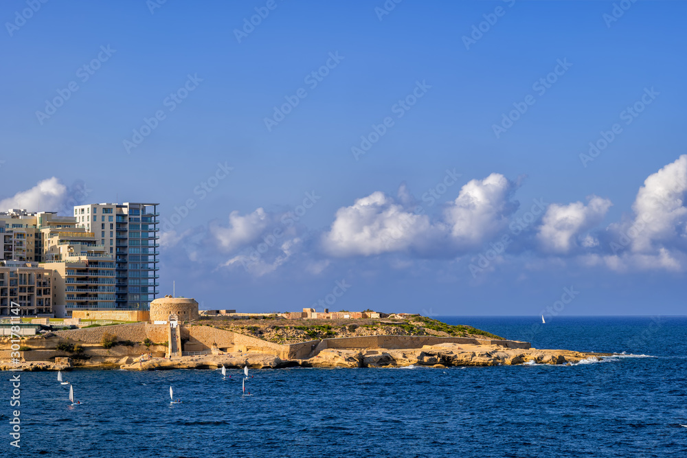 Fort Tigne in Sliema Town in Malta