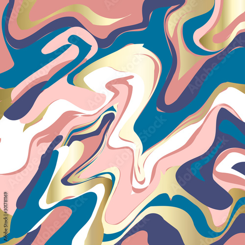 (illustration) color blend background, abstract artistic background of fluid and liquid paint colors, marble background