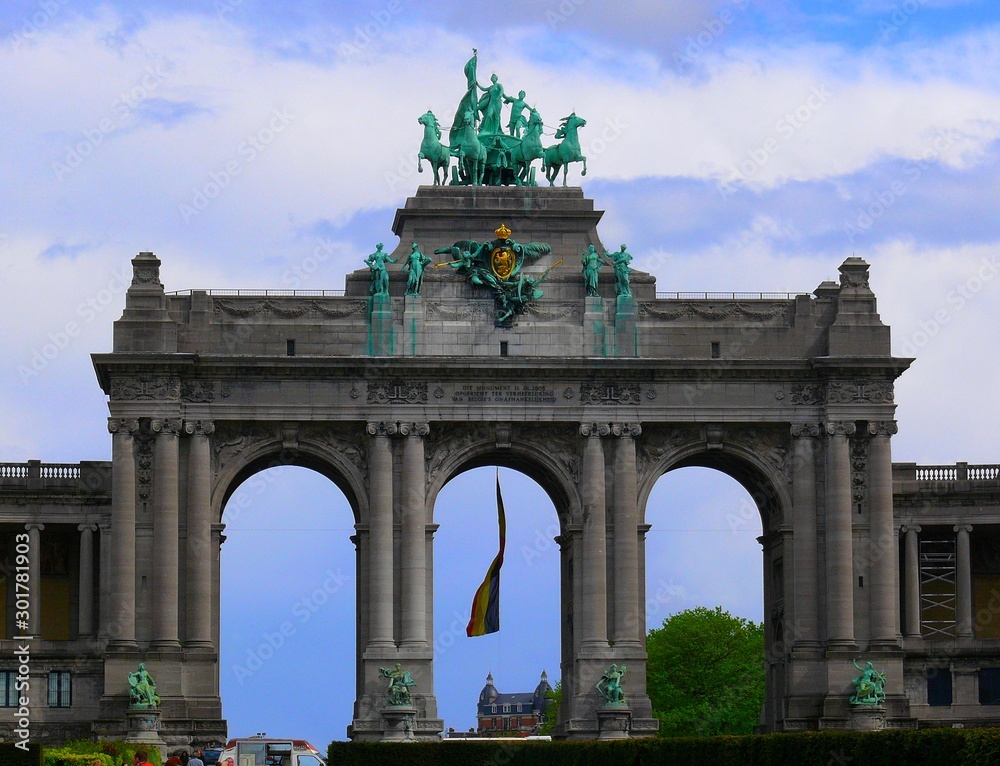 Fototapeta premium Europe, Belgique, Bruxelle, Arcades du cinquantenaire